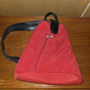 Baggallinie Red and Black Backpack for Everyday Use
